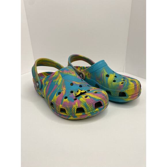 Crocs Kids Tie-Dye Multicolored Size J3 - Picture 1 of 6